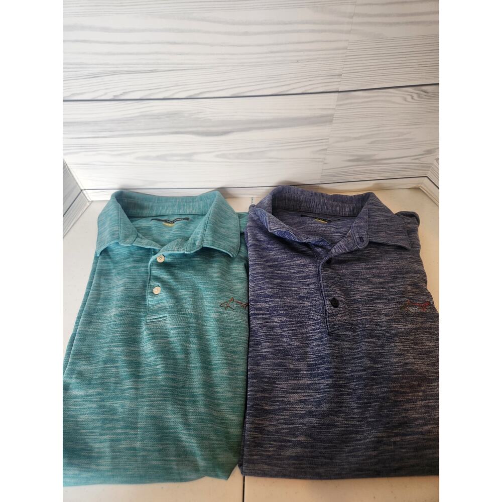 Greg Norman Play Dry Golf Men's Polo Size XXL Blue and teal